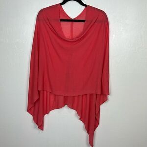 Kerisma Coral Color Viscose Blend Lightweight Wrap One Size